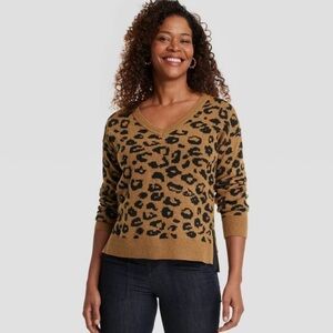 Knox Rose Leopard Print Sweater